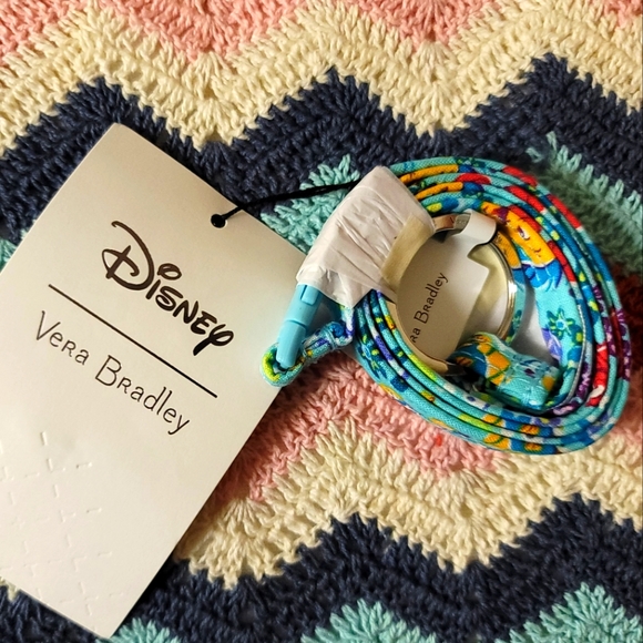 Vera Bradley Accessories Vera Bradley Ariel Floral Ditsy Lanyard Disney Flounder Under The